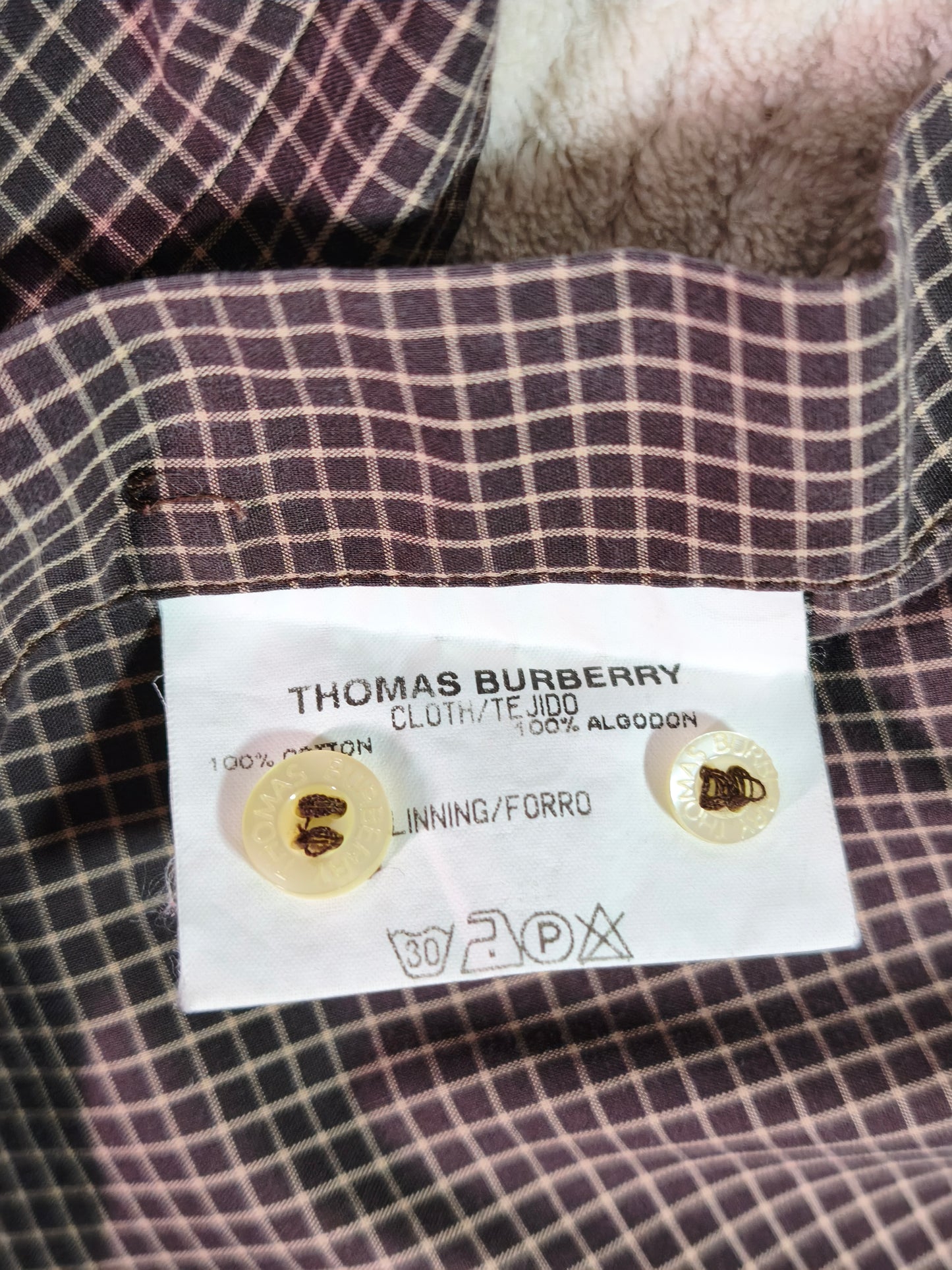 Thomas Burberry Vintage Shirt – Micro Check