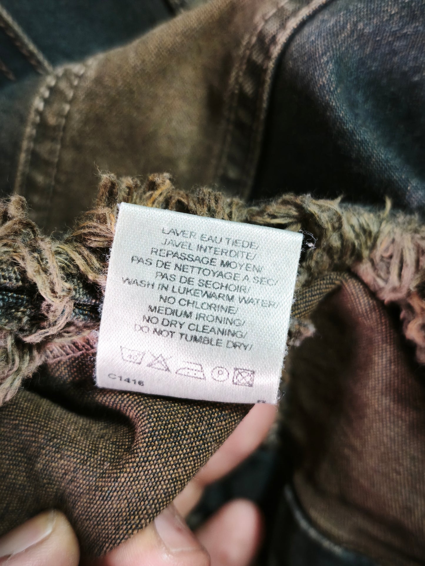 Chaqueta Denim Vintage Y2K Distressed