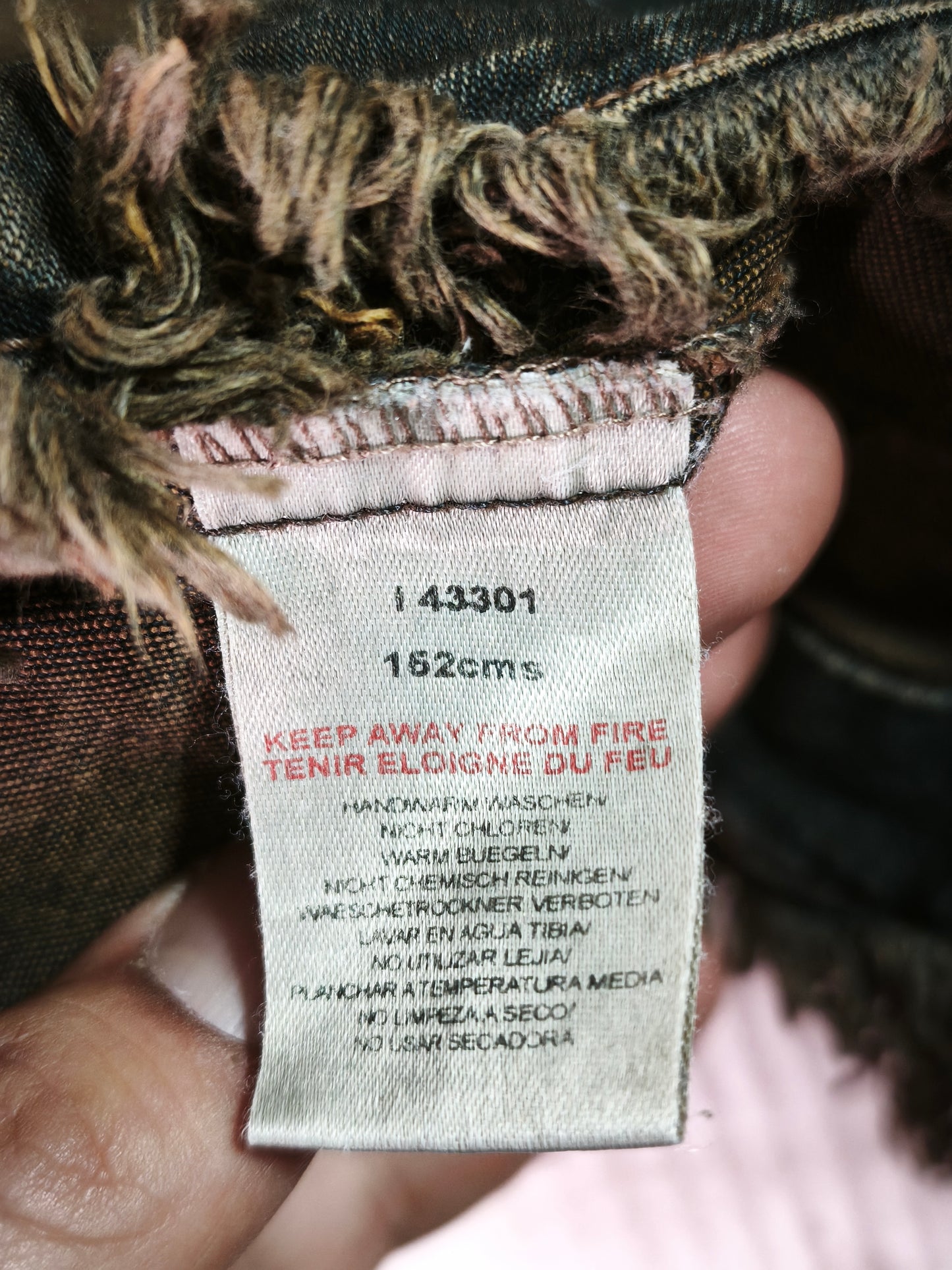 Chaqueta Denim Vintage Y2K Distressed