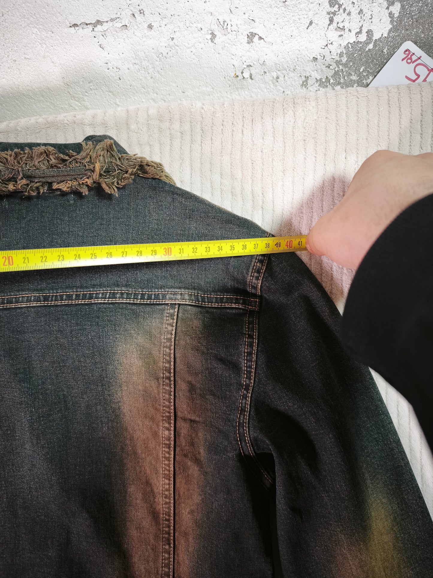 Chaqueta Denim Vintage Y2K Distressed