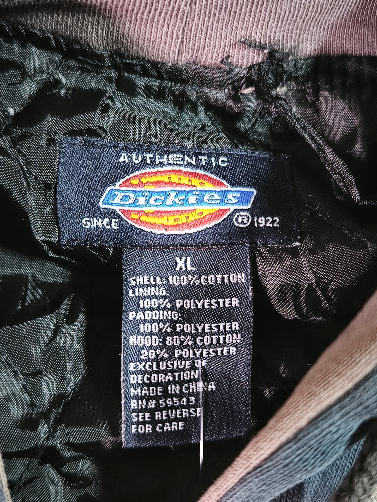 Chaqueta Dickies Vintage Cuadros con Capucha XL – Workwear Streetwear Unisex