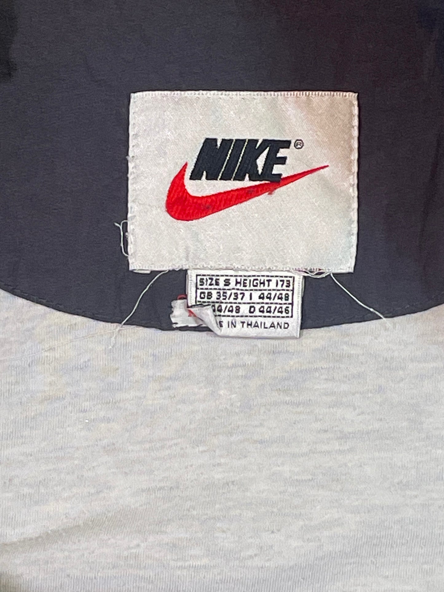 Chaqueta Nike Vintage Y2K Cortavientos Half Zip Azul y Beige Streetwear Unisex