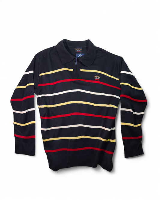 Paul & Shark Yachting Vintage Knit Polo – Rayas Náuticas