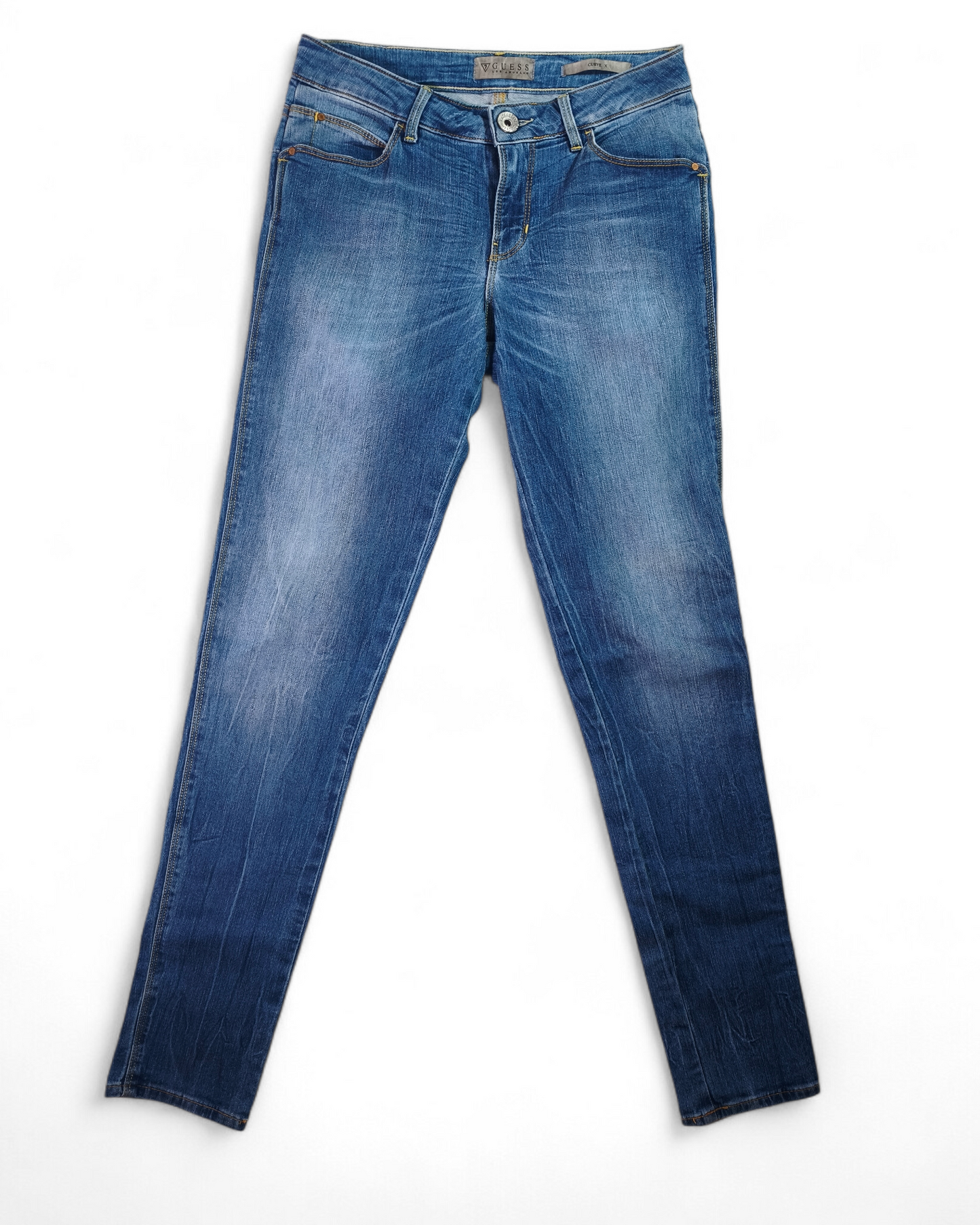Jeans GUESS Skinny Vintage Azul – Fit Perfecto