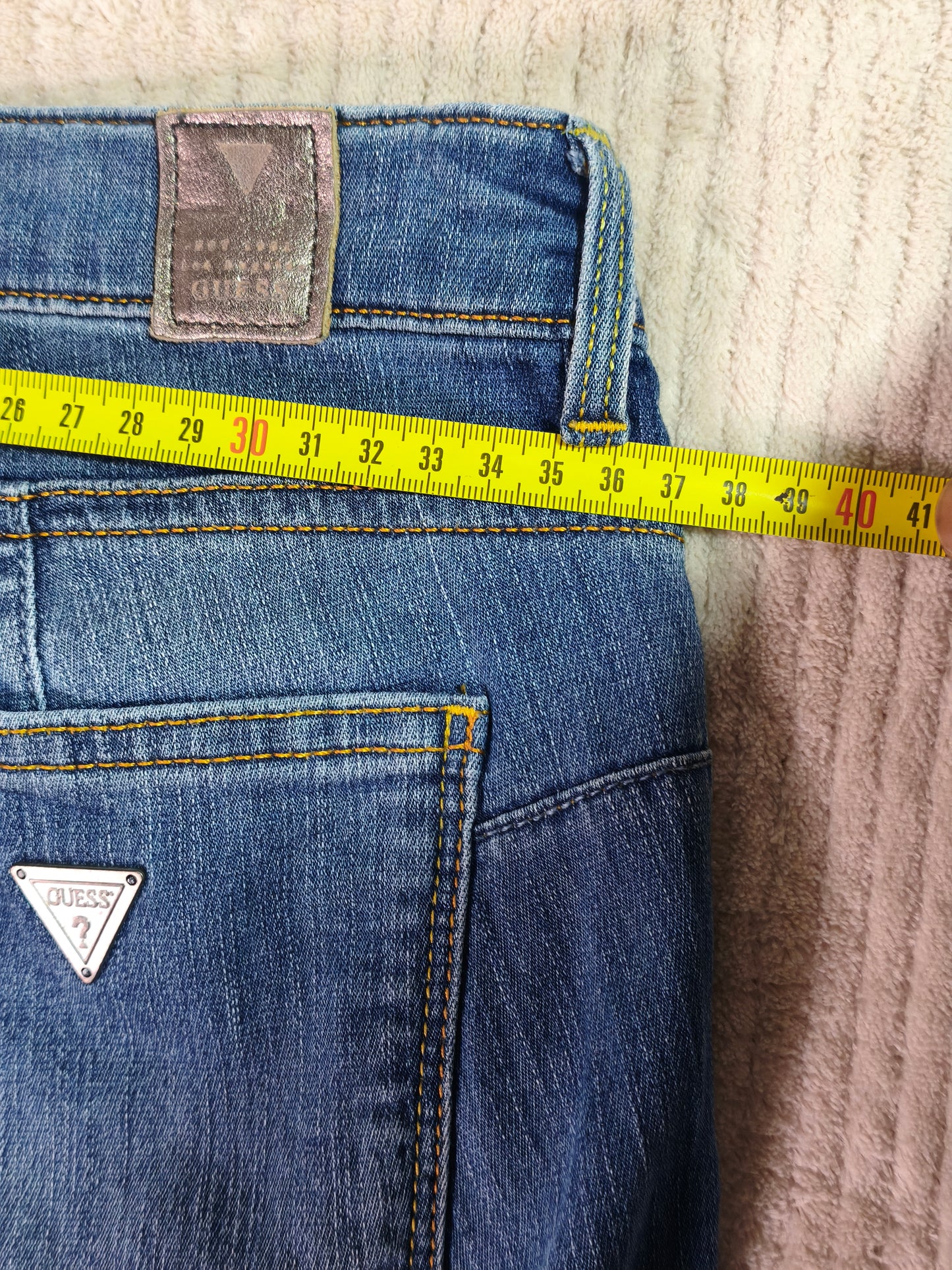 Jeans GUESS Skinny Vintage Azul – Fit Perfecto