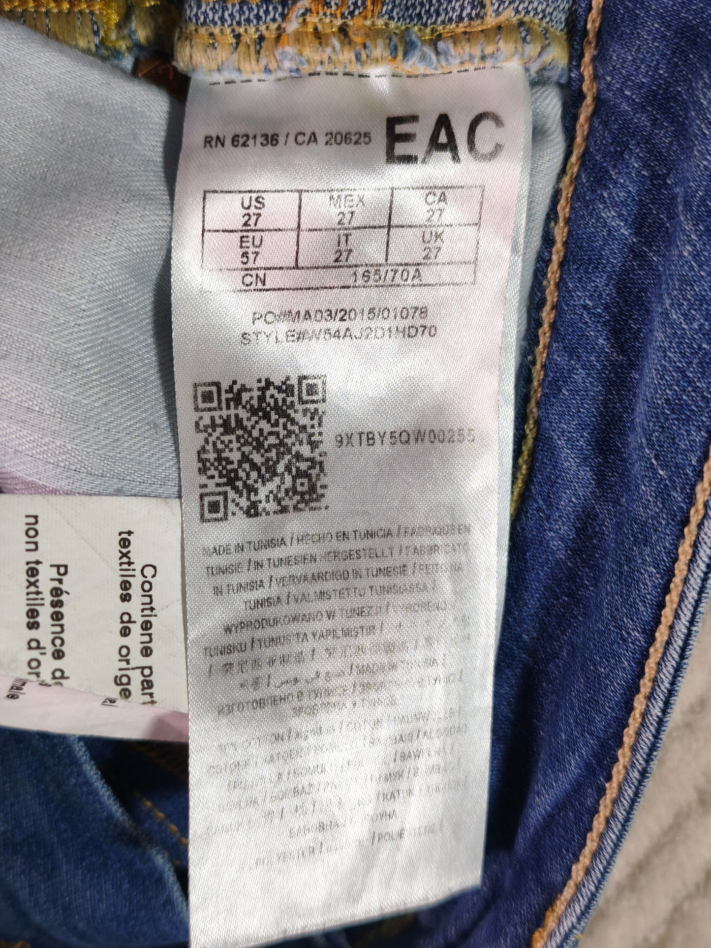 Jeans GUESS Skinny Vintage Azul – Fit Perfecto